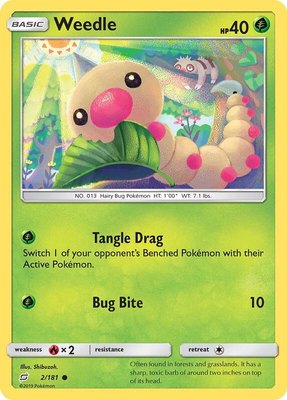 Weedle (2), SM - Team Up