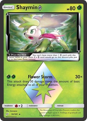 Shaymin Prism Star, SM - Team Up
