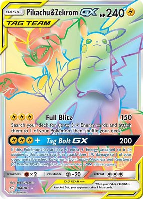Pikachu & Zekrom GX (Secret), SM - Team Up