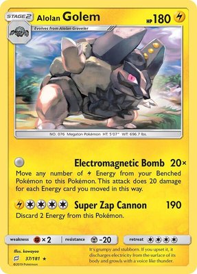 Alolan Golem, SM - Team Up