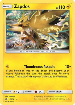 Zapdos, SM - Team Up