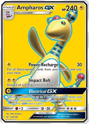 Ampharos GX (Full Art), SM - Team Up