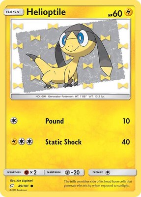 Helioptile, SM - Team Up
