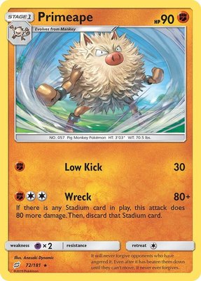Primeape, SM - Team Up