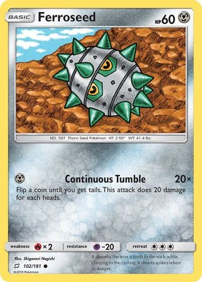 Ferroseed, SM - Team Up