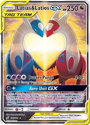 Latias & Latios GX (Alternate Full Art), SM - Team Up