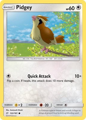 Pidgey (122), SM - Team Up