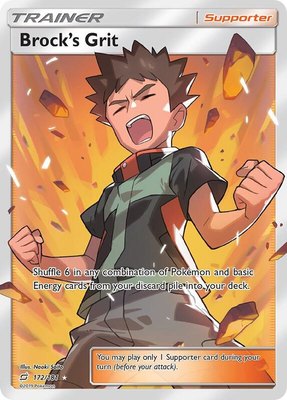 Brock's Grit (Full Art), SM - Team Up