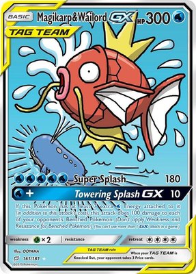 Magikarp & Wailord GX (Alternate Full Art), SM - Team Up