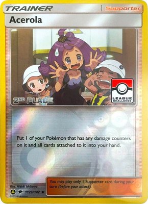 Acerola (League Challenge) [2nd Place], League & Championship Cards