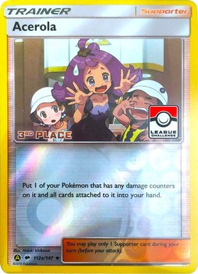 Acerola (League Challenge) [3rd Place], League & Championship Cards