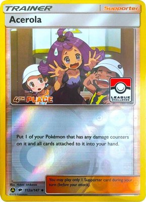 Acerola (League Challenge) [4th Place], League & Championship Cards