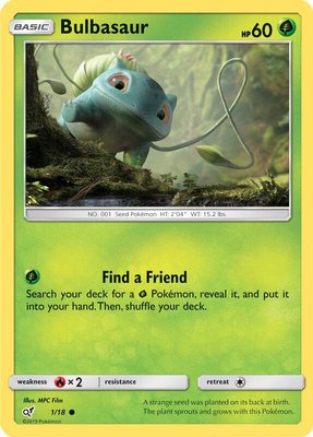 Bulbasaur (Holo Common), Detective Pikachu