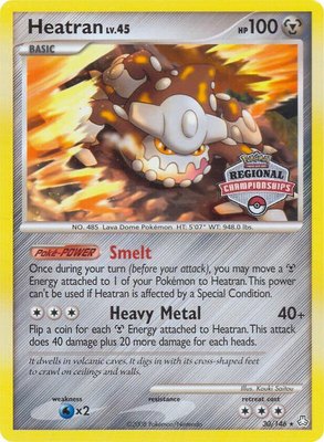 Heatran (Regional Championships), League & Championship Cards