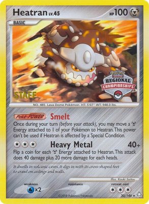 Heatran (Regional Championships) [Staff], League & Championship Cards