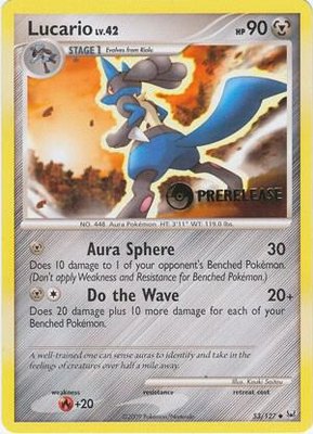 Lucario (Prerelease), Diamond and Pearl Promos