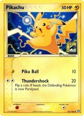 Pikachu (SDCC 2005), Miscellaneous Cards & Products