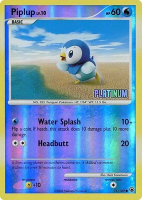 Piplup [Platinum], Burger King Promos