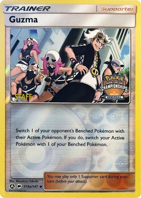 Guzma (Regional Championships) [Staff], League & Championship Cards