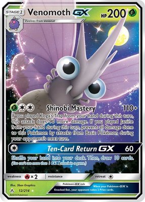 Venomoth GX, SM - Unbroken Bonds