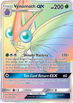 Venomoth GX (Secret), SM - Unbroken Bonds