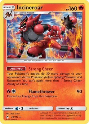 Incineroar, SM - Unbroken Bonds