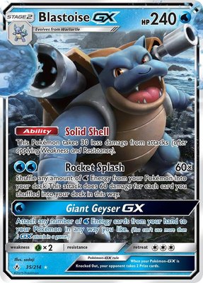 Blastoise GX, SM - Unbroken Bonds