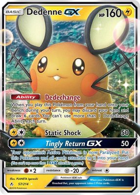 Dedenne GX, SM - Unbroken Bonds