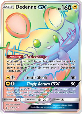 Dedenne GX (Secret), SM - Unbroken Bonds