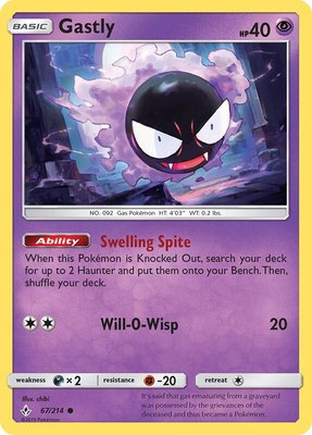 Gastly (67), SM - Unbroken Bonds