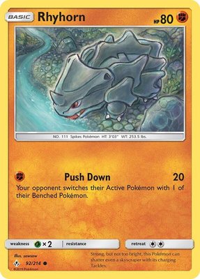Rhyhorn (92), SM - Unbroken Bonds