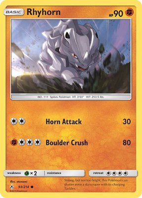 Rhyhorn (93), SM - Unbroken Bonds