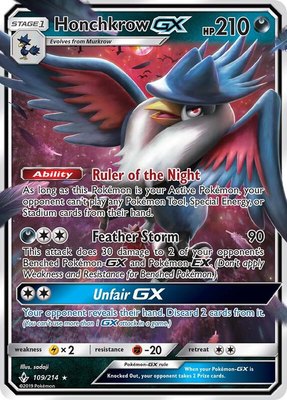 Honchkrow GX, SM - Unbroken Bonds