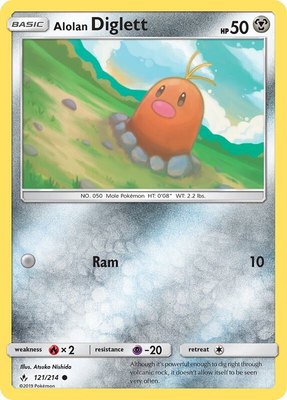 Alolan Diglett, SM - Unbroken Bonds