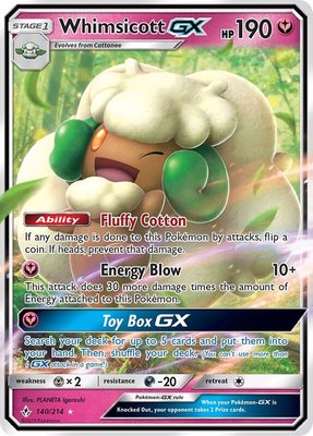 Whimsicott GX, SM - Unbroken Bonds