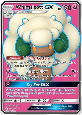 Whimsicott GX (Full Art), SM - Unbroken Bonds