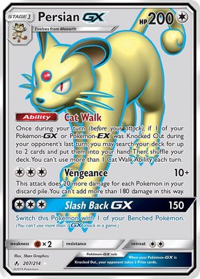 Persian GX (Full Art), SM - Unbroken Bonds