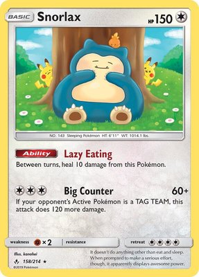 Snorlax, SM - Unbroken Bonds