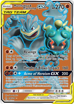 Marshadow & Machamp GX (198) (Full Art), SM - Unbroken Bonds