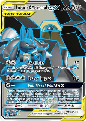 Lucario & Melmetal GX (Full Art), SM - Unbroken Bonds