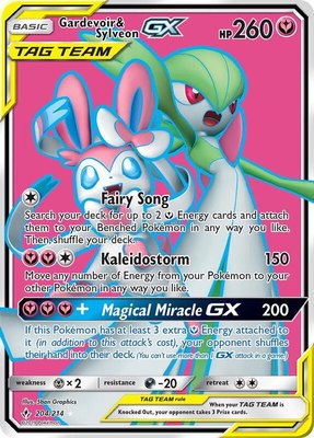 Gardevoir & Sylveon GX (204) (Full Art), SM - Unbroken Bonds