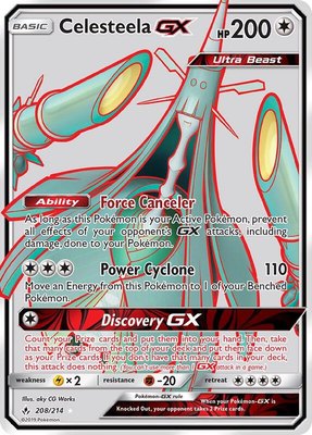 Celesteela GX (Full Art), SM - Unbroken Bonds