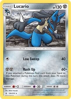 Lucario (SM Unbroken Bonds), Deck Exclusives