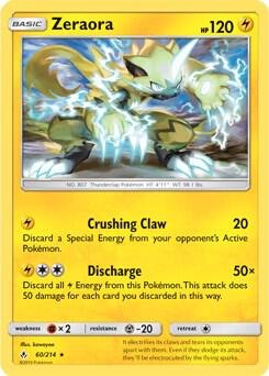 Zeraora (SM Unbroken Bonds) (Cracked Ice Holo), Deck Exclusives