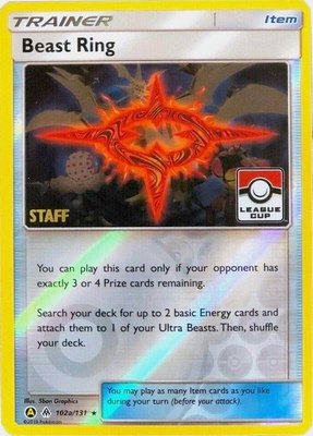Beast Ring (League Cup) [Staff], League & Championship Cards