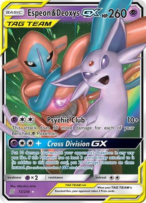 Espeon & Deoxys GX, SM - Unified Minds
