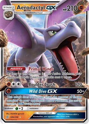 Aerodactyl GX, SM - Unified Minds
