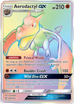 Aerodactyl GX (Secret), SM - Unified Minds