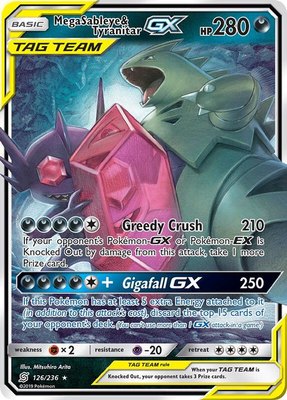 Mega Sableye & Tyranitar GX, SM - Unified Minds