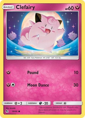 Clefairy (39), Hidden Fates